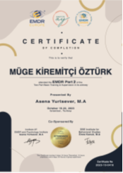 EMDR Part 2 Certificate of Completion